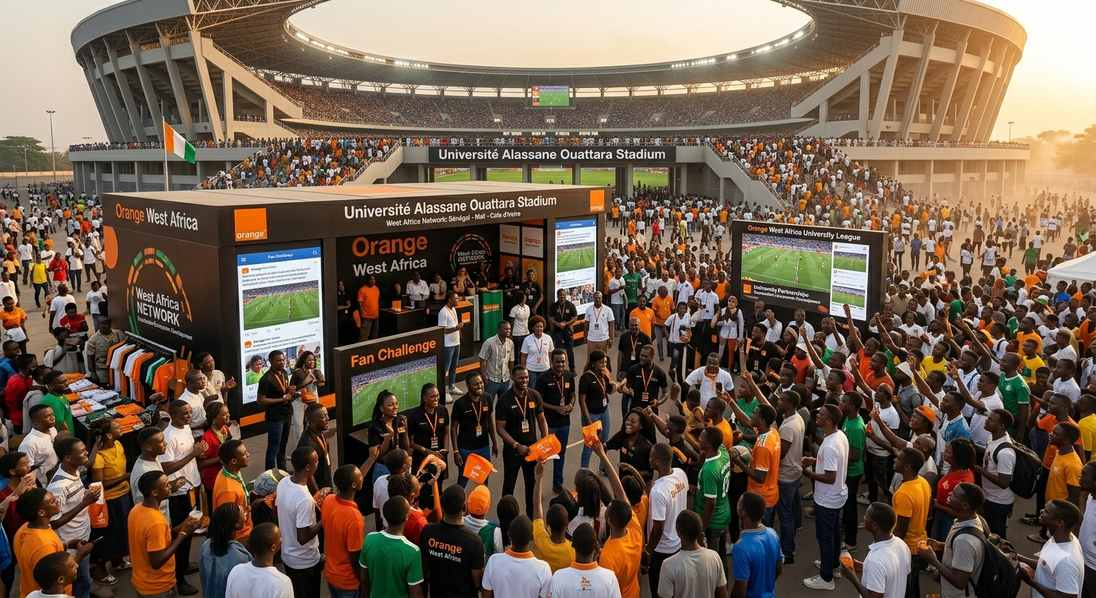 HiSL Ivory Coast commercial activation, pan-African sponsor, university stadium matchday, francophone West Africa 2026